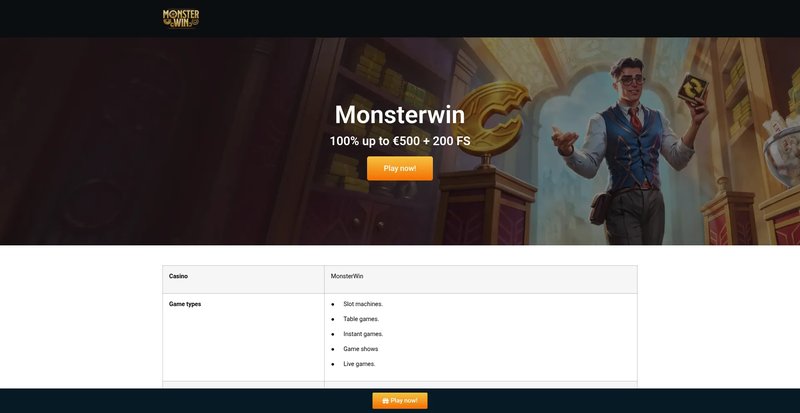 Monsterwin Casino ist ein Online-Casino, das seit seiner Gründung für Aufregung sorgt. Mit einem umfangreichen Portfolio an Spielen und verschiedenen Bonusangeboten ist es ein beliebtes Ziel für Spieler in Deutschland. Aber was macht dieses Casino so beso